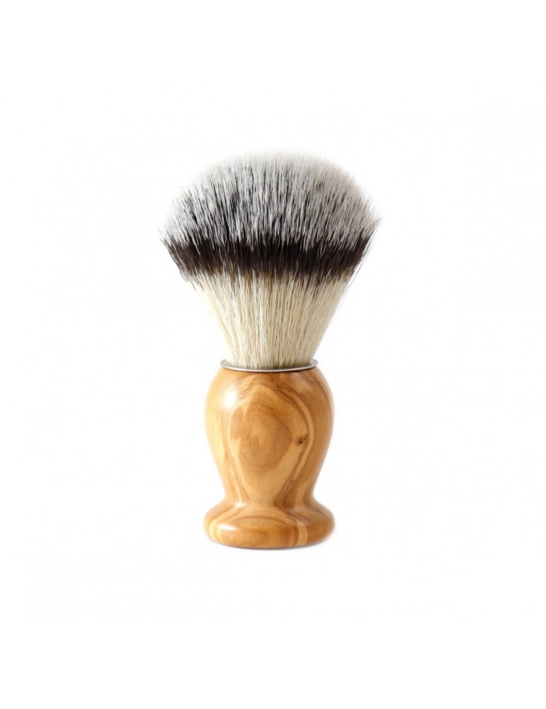 Shaving Brush / Olive Wood / Synthetic Fiber
