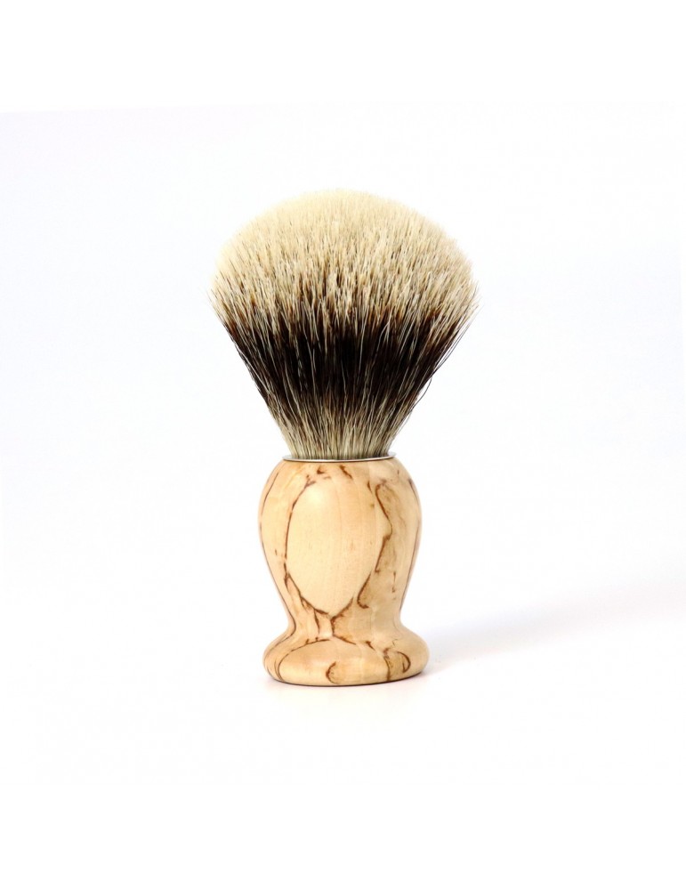 Shaving Brush / Birchwood / White European