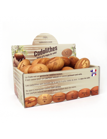 Boite de 40 galets gravés -...