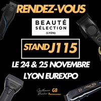 Hey les pros de la coiffure et de la barbe 🧔🏻‍♂️ 

On se donne rendez-vous ce 24 & 25 novembre au Eurexpo à Lyon @beauteselection 💈
Stand : J115

On vous attend nombreux sur notre stand 🤩
~
#barbier #barbershop #barbiere #coiffure #coiffeur #mcb #beauteselection #lyon #barbierlyon #coiffeuradomicile #coiffurehomme #barbers #barbierfrancais #hairdresser #salondelacoiffure